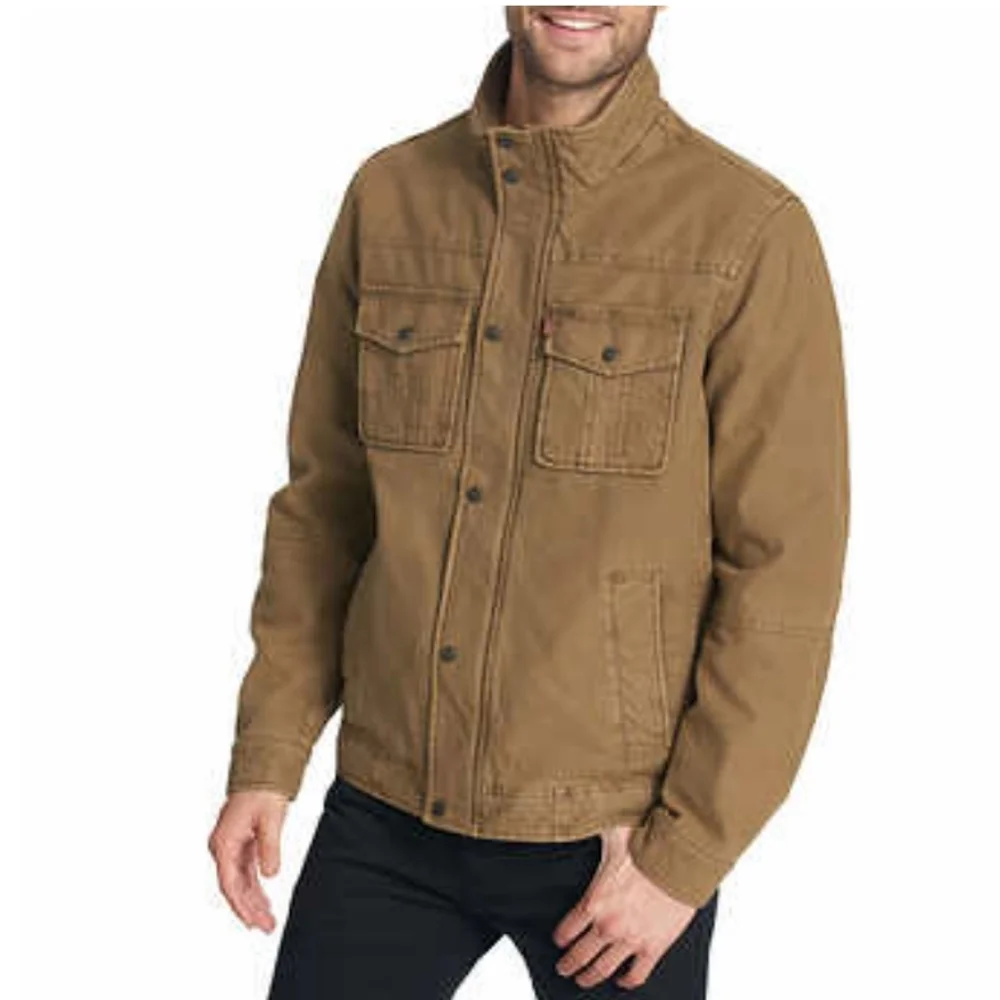 NWT Levi's Cotton Twill Jacket, XL, Brown - Picture 3 of 11